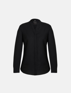 Womens Juliette Long Sleeve Blouse Black