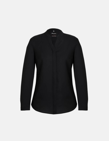 Womens Juliette Long Sleeve Blouse Black