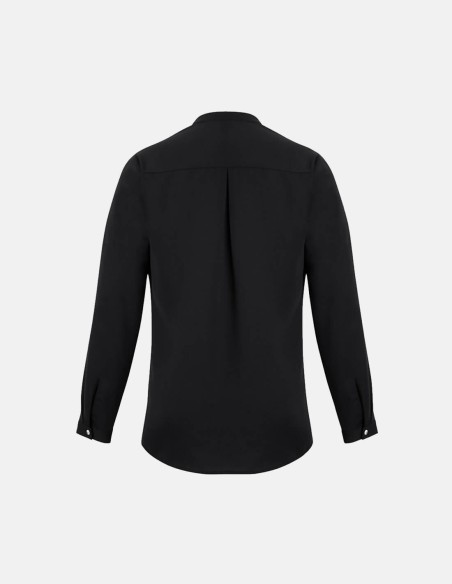 Womens Juliette Long Sleeve Blouse Black