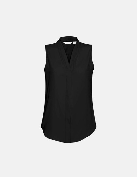 Womens Madison Sleeveless Top Black