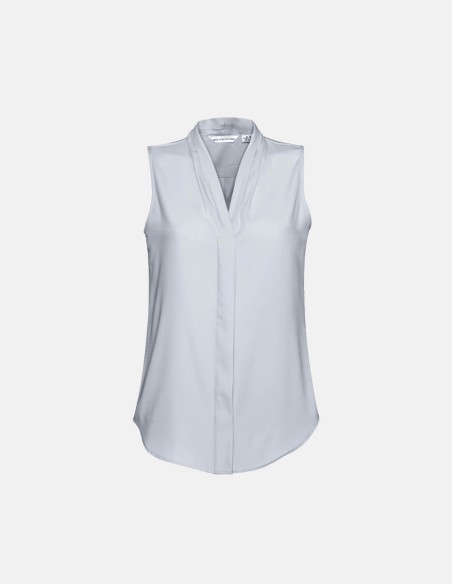 Womens Madison Sleeveless Top Silver