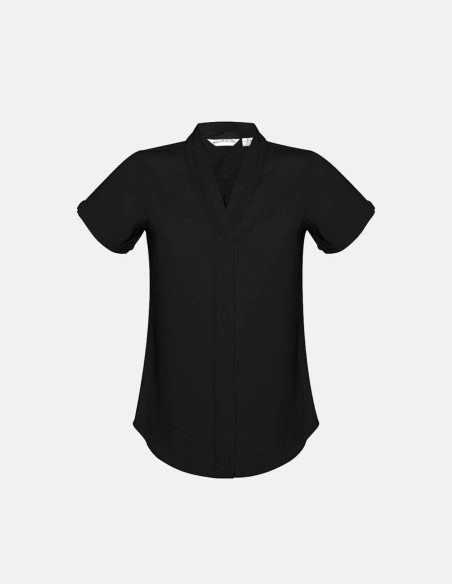 Womens Madison Short Sleeve Shirt Black