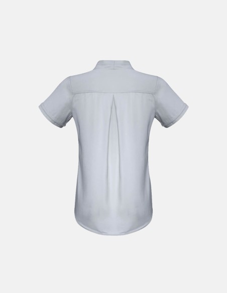 Womens Madison Short Sleeve Shirt Silver