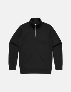 Stencil Half Zip Crew Black