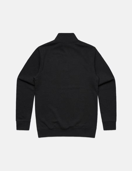 Stencil Half Zip Crew Black
