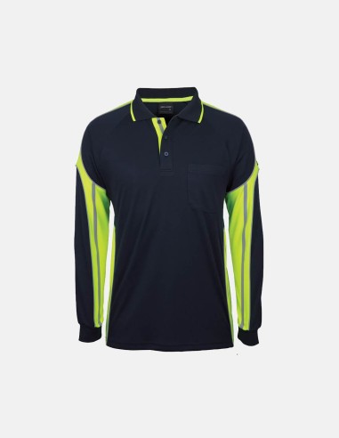 Street Panel Polo Navy/Yellow