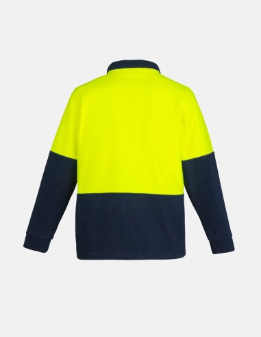 Unisex Hi Vis 1/2 Zip Polar Fleece Pullover